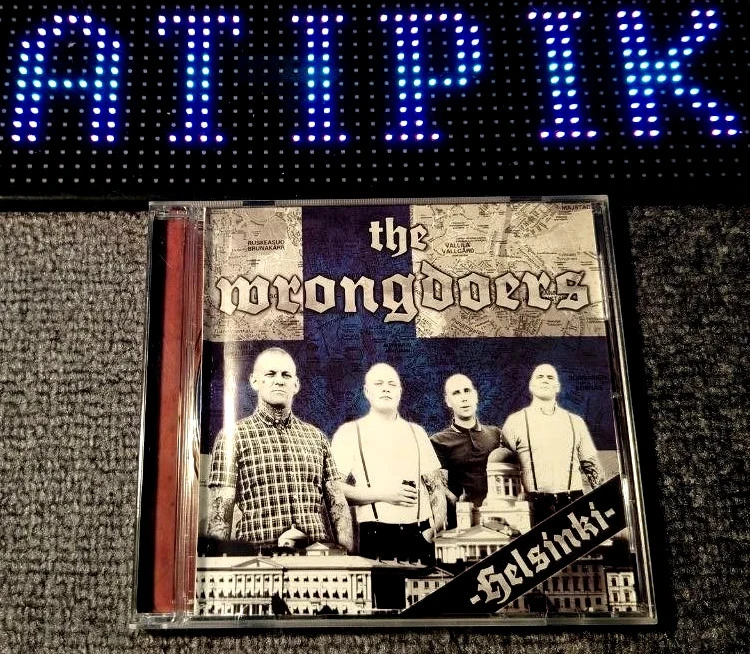 🎵 The Wrongdoers "Helsinki" - Cd oi! Finlandais Ultra Rare Collector Skinhead 🤘